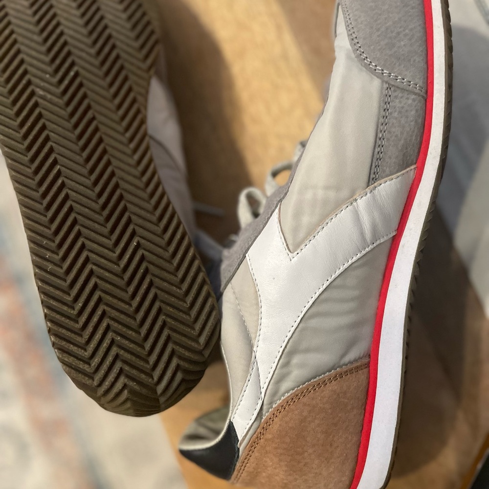 Diadora Heritage Equipe Gray and White size 11-11.5 - Picture 6 of 10